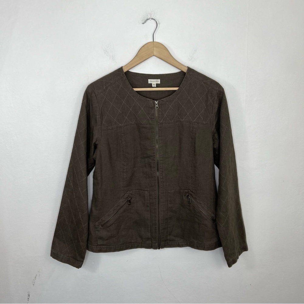Garnet Hill Everyday Linen Jacket Size 8